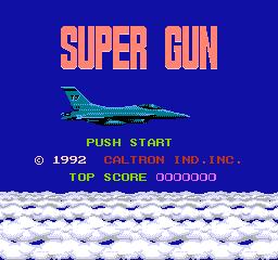 Super Gun (Homebrew) — Title screen